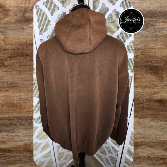 Cabela's Men's Brown Front Pocket Hooded Pullover Sweatshirt Size 2XLT - Picture 6 of 10